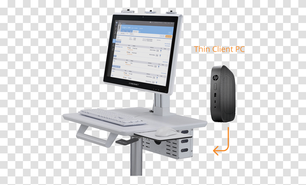 Battery Powered Medical Monitor On Cart, Electronics, Computer, Screen, Display Transparent Png