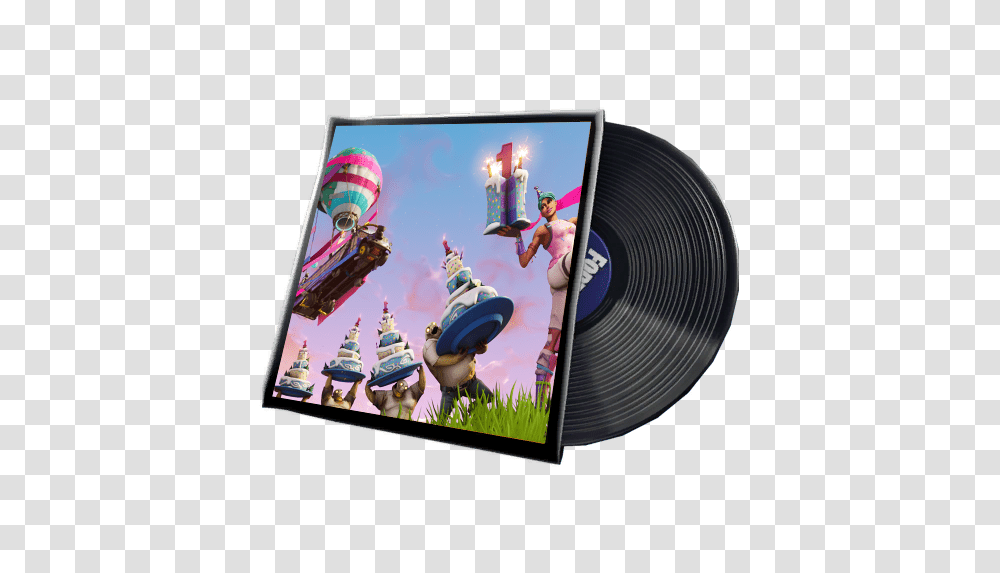 Battle Bus Birthday Music As A Track Fortnite Live Geburtstag Stream Thumbnail, Disk, Dvd, Person, Human Transparent Png