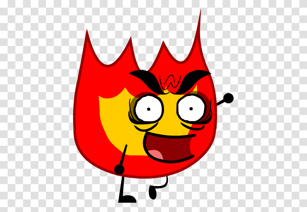 Battle For Dream Island Wiki Bfdi Face Evil, Angry Birds Transparent Png