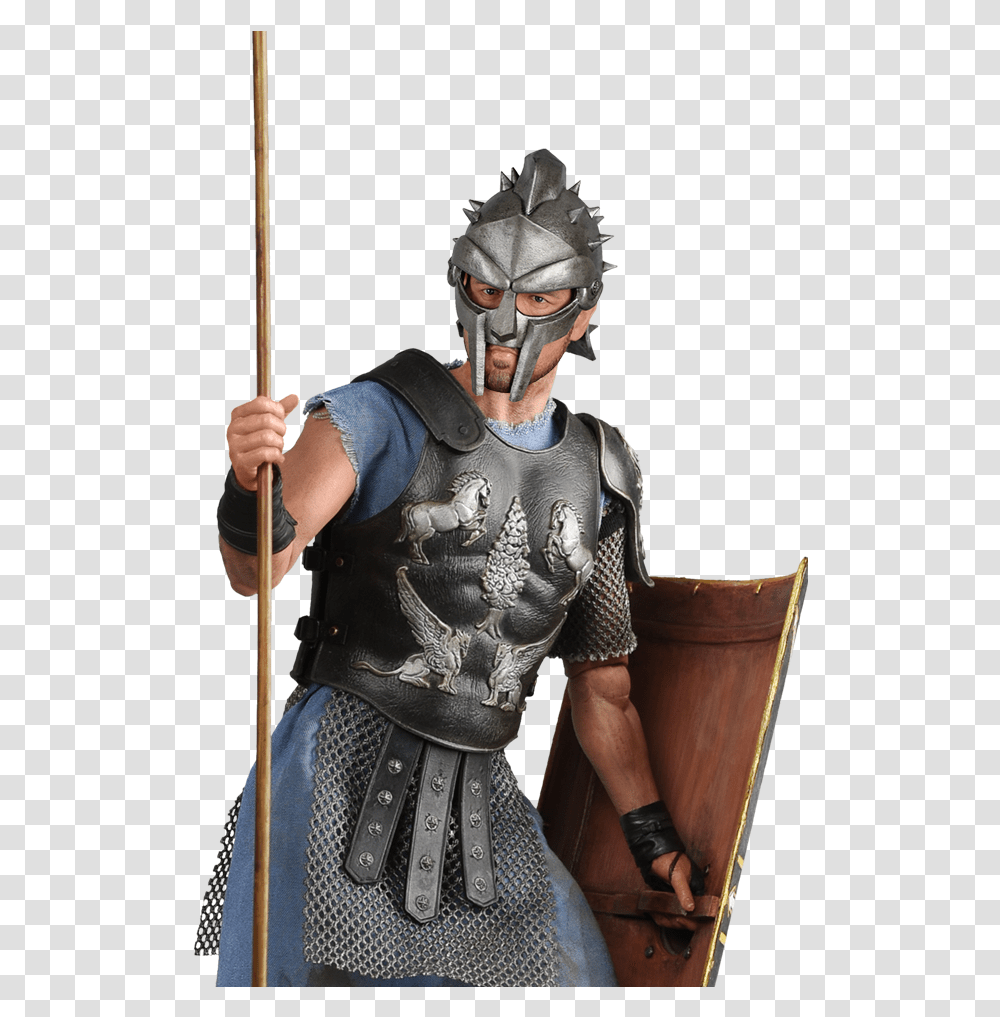 Battle Ready Gladiator Gladiator Movie Russell Crowe, Person, Human, Apparel Transparent Png