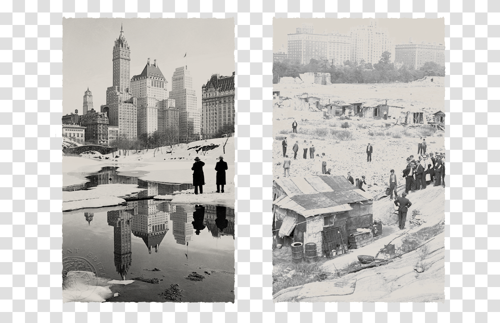 Battle To Save The New York Parks St Louis Hooverville, Person, Collage, Poster, Advertisement Transparent Png