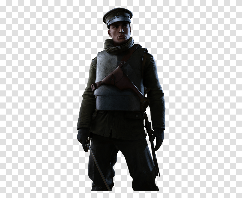 Battlefield 1 Soldier, Person, Coat, Overcoat Transparent Png