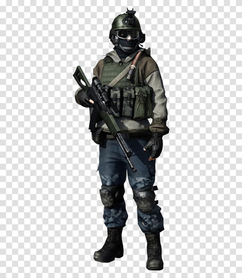 Battlefield 3 Russian Assault, Helmet, Gun, Weapon Transparent Png