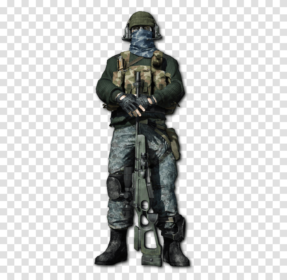 Battlefield 3 Russian Recon, Helmet, Person, Weapon Transparent Png