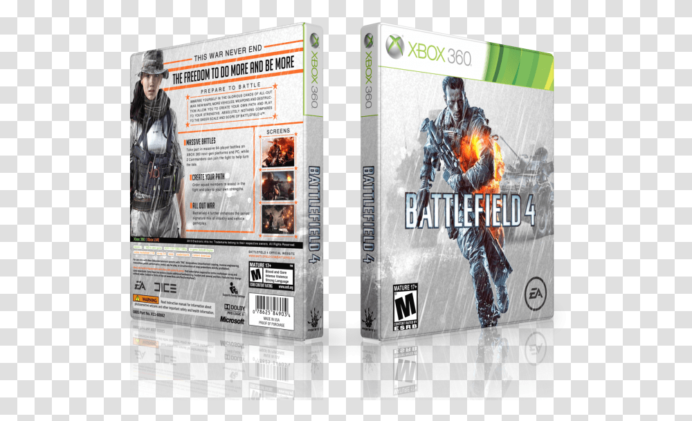 Battlefield 4 Box Art Cover Battlefield, Person, Human, Poster Transparent Png