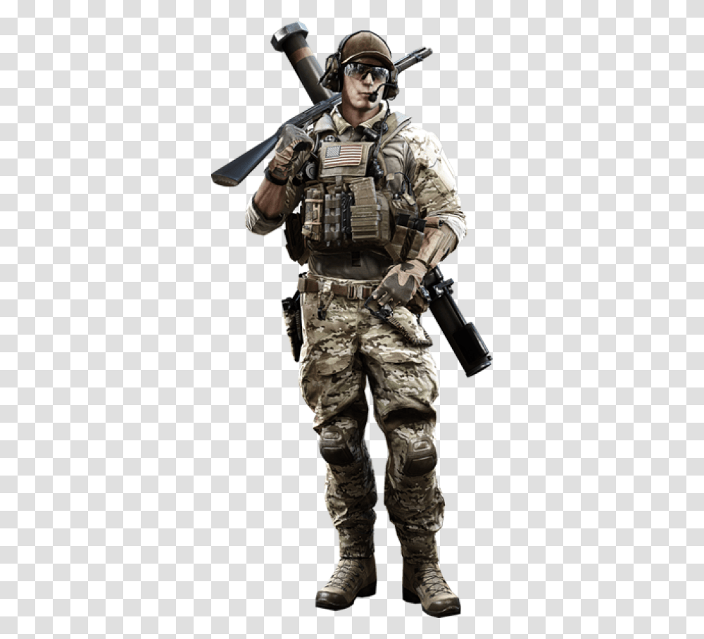 Battlefield 4 Engineer Class, Person, Human, Gun, Weapon Transparent Png