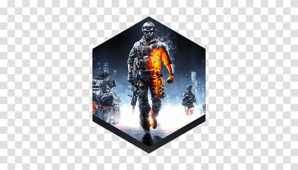 Battlefield, Game, Person, Helmet, Poster Transparent Png