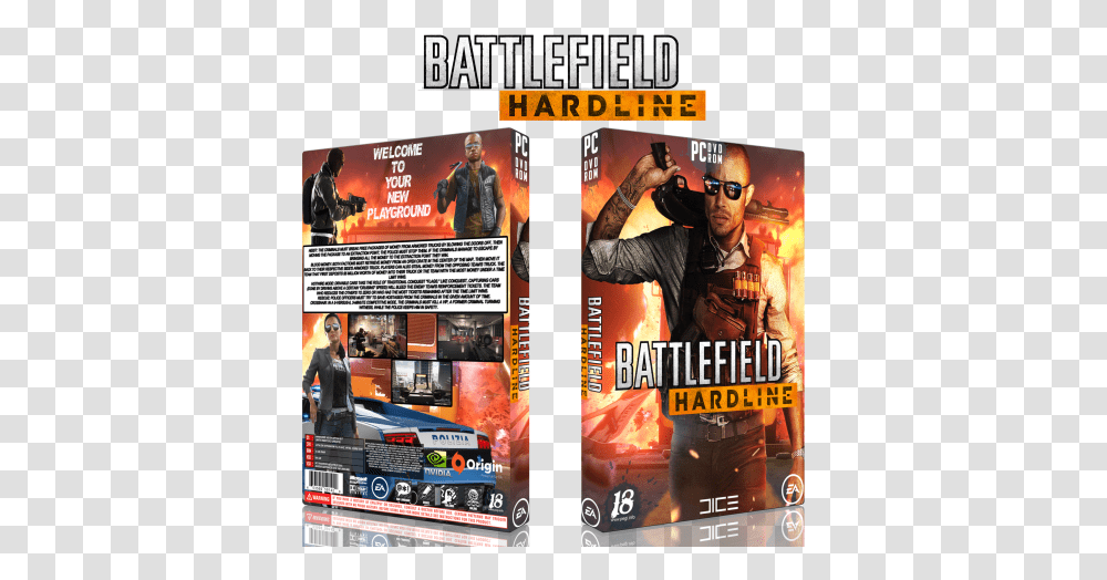 Battlefield Hardline Box Art Cover Battlefield Hardline Pc Capa, Person, Human, Sunglasses, Accessories Transparent Png