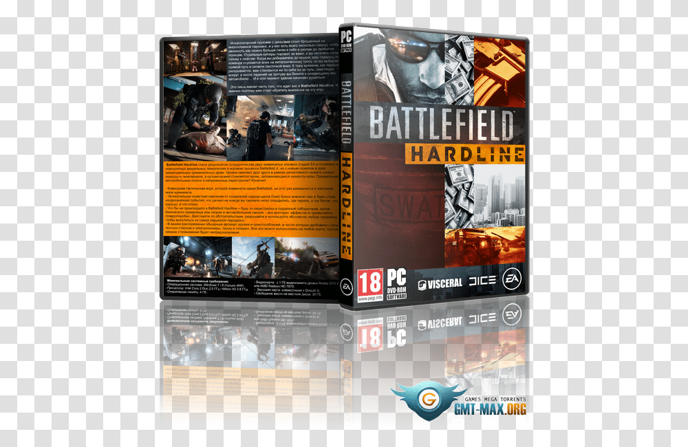 Battlefield Hardline Digital Deluxe Edition Battlefield Hardline Pc Poster, Person, Human, Advertisement, Paper Transparent Png