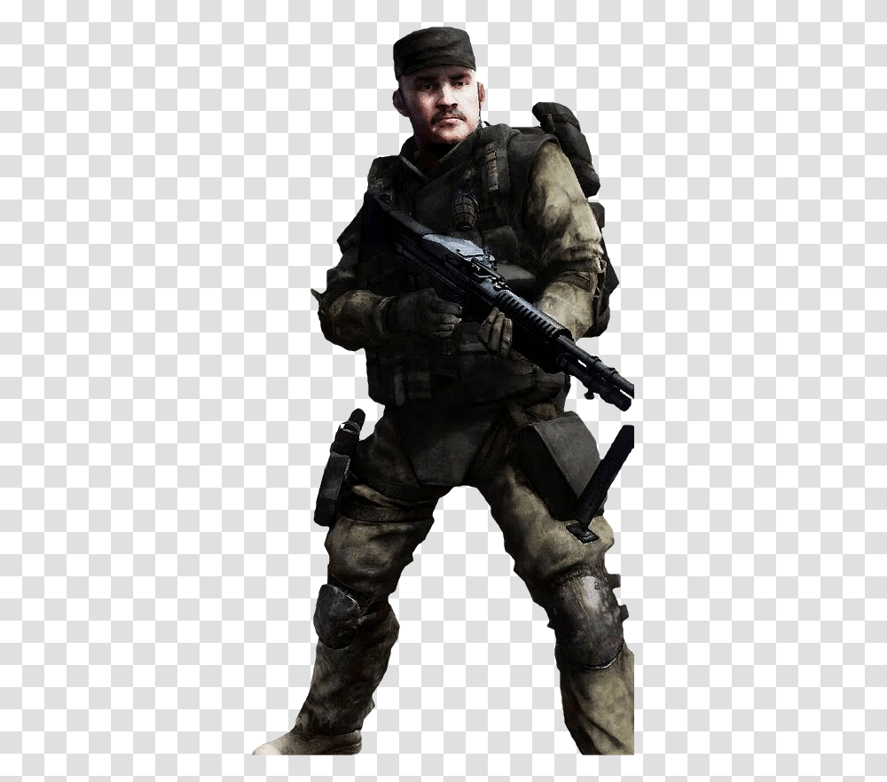 Battlefield Medic Battlefield Bad Company 2 Engineer, Gun, Weapon, Weaponry, Person Transparent Png