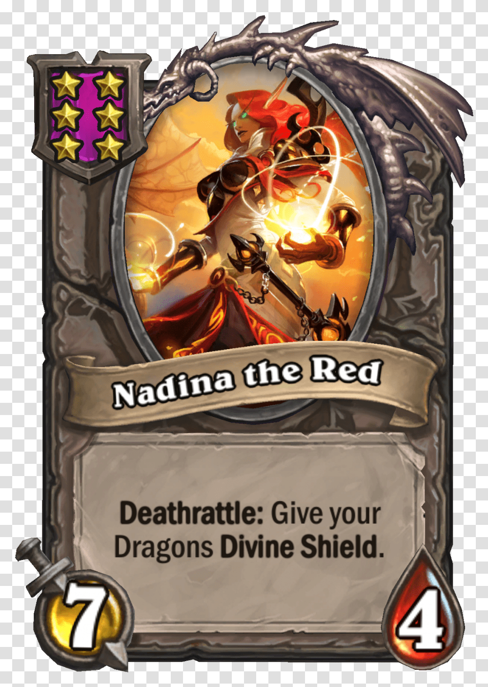 Battlegrounds Adds Dragons In Massive 164 Nadina The Red Hearthstone, World Of Warcraft, Magician, Performer Transparent Png