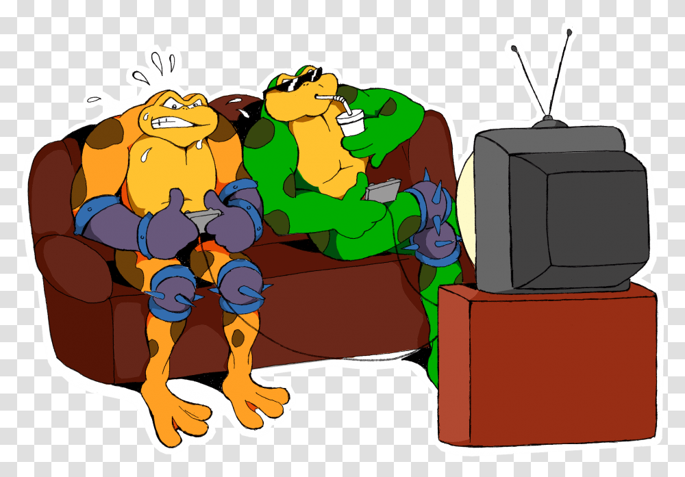 Battletoads Download Fat Battletoads, Furniture, Couch, Chair, Video Gaming Transparent Png