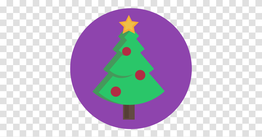 Bauble Christmas Decorated Evergreen Star Tree Icon Christmas Tree, Plant, Ornament, Symbol, Star Symbol Transparent Png