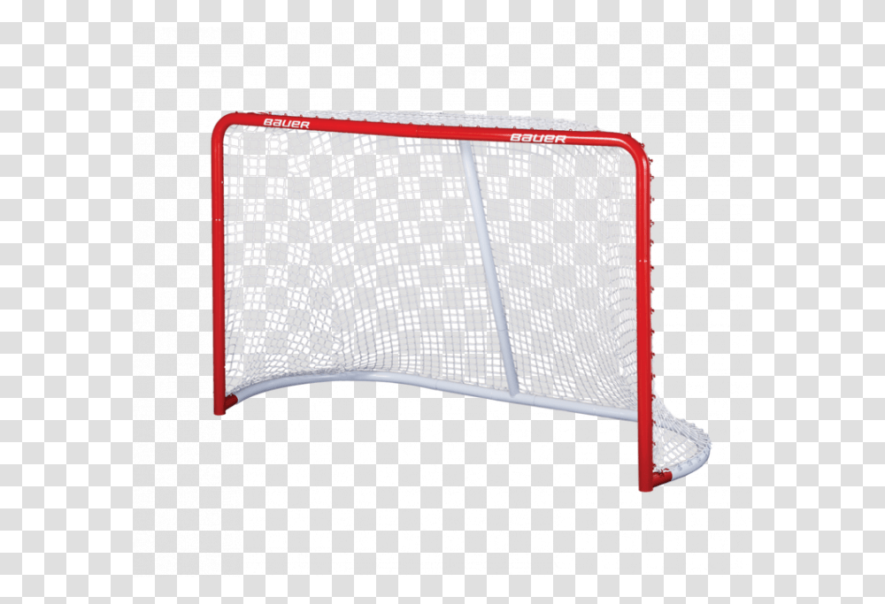 Bauer Officials Pro Net Hockey Goal Hockey Net Clipart, Furniture, Fence, Table, Barricade Transparent Png