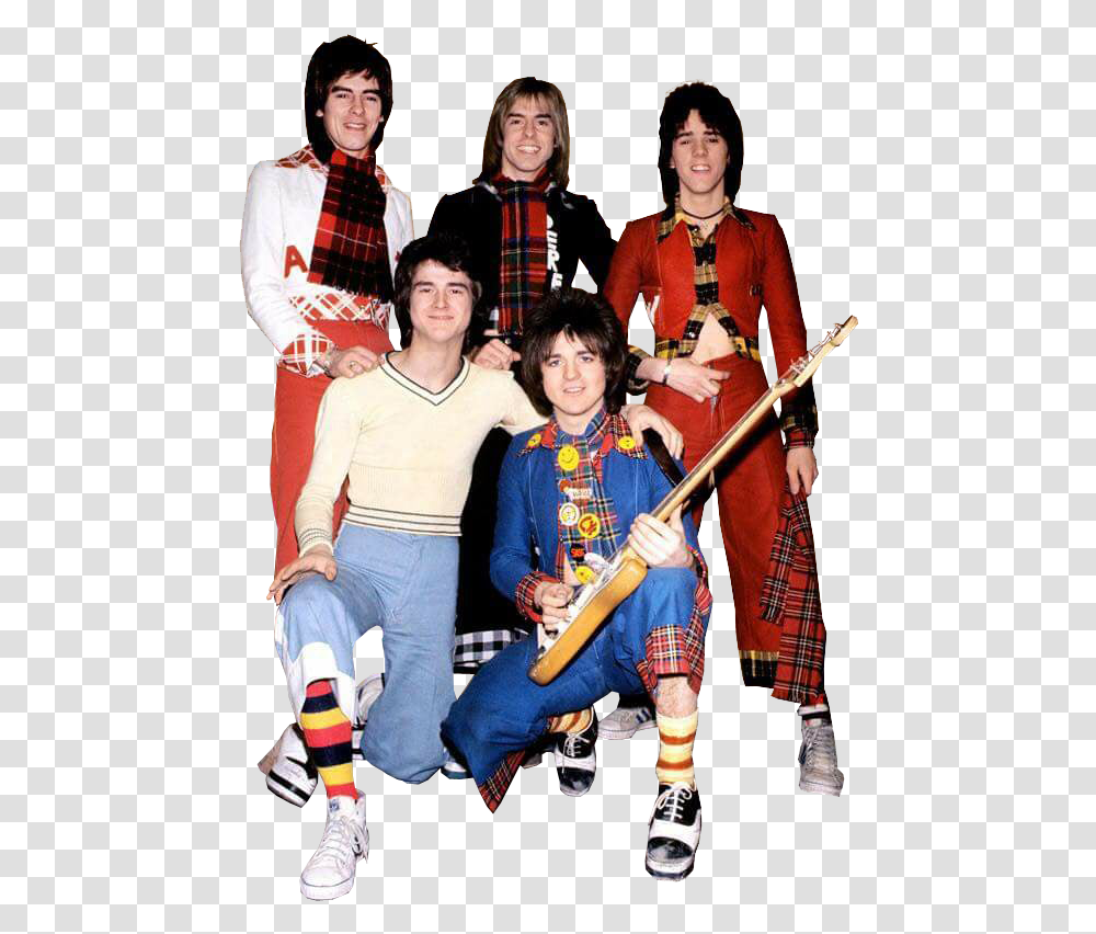 Bay City Rollers No Background Image Bay City Rollers Socks, Person, People, Costume Transparent Png