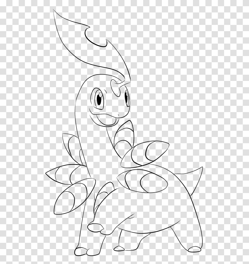 Bayleef Lineart Pokemon Bayleef Para Colorear, Animal, Invertebrate, Stencil, Insect Transparent Png