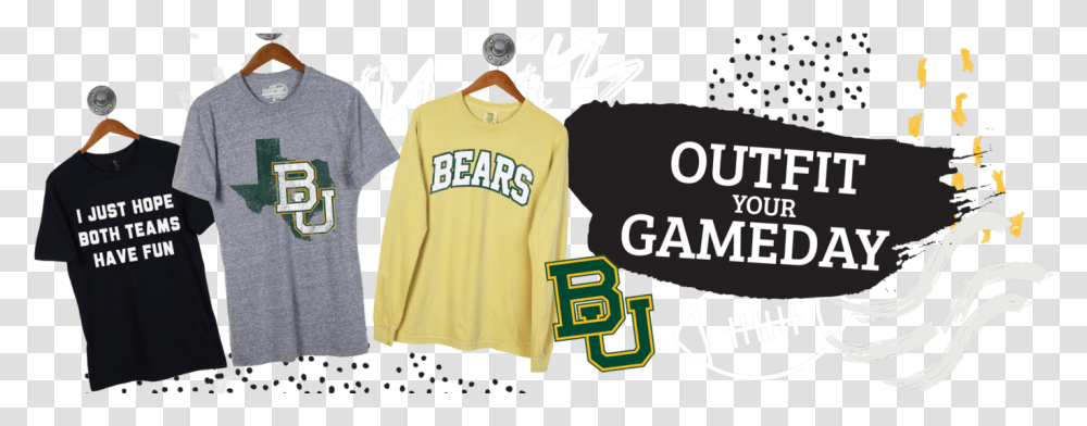 Baylor University Shirts Illustration, Apparel, Sleeve, Sweatshirt Transparent Png