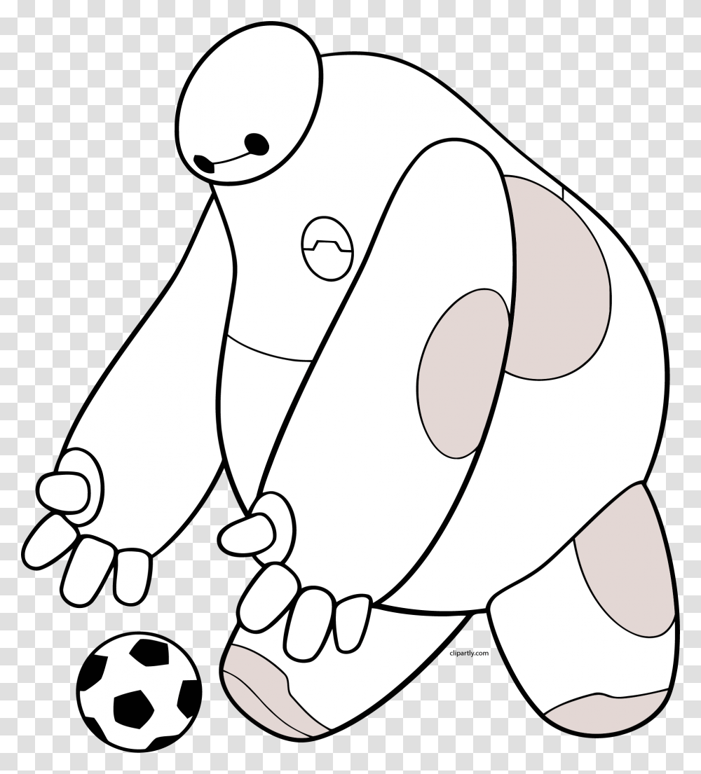 Baymax Soccer Ball Clipart Baymax Chasing Soccer Ball, Drawing, Doodle, Photography Transparent Png