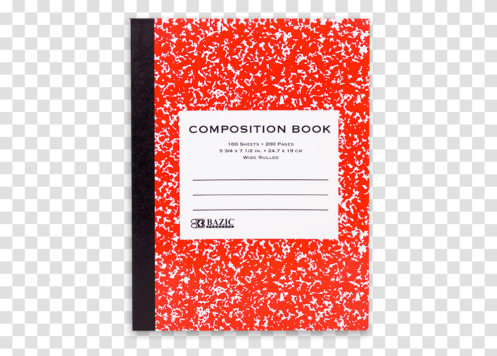 Bazic Black Marble Composition Book, Paper, Envelope, Mail Transparent Png