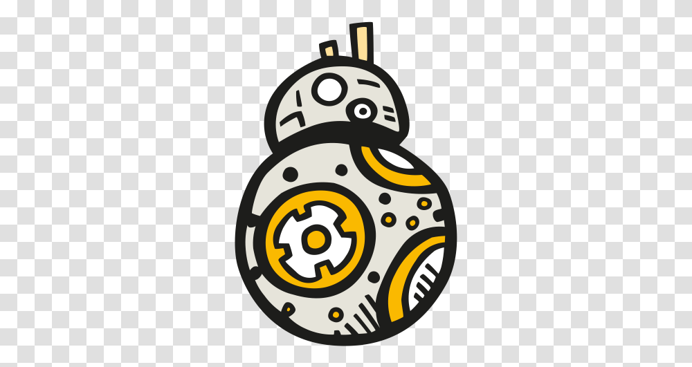 Bb 8 Icon Star Wars Doodle, Graphics, Art, Text, Drawing Transparent Png