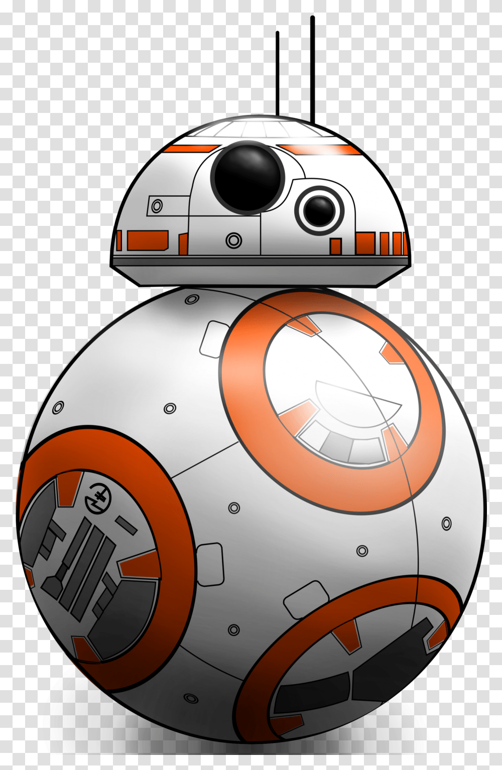 Bb 8 R2 D2 C 3po Stormtrooper Clip Art Star Wars Bb8 Clipart, Helmet, Apparel, Sphere Transparent Png