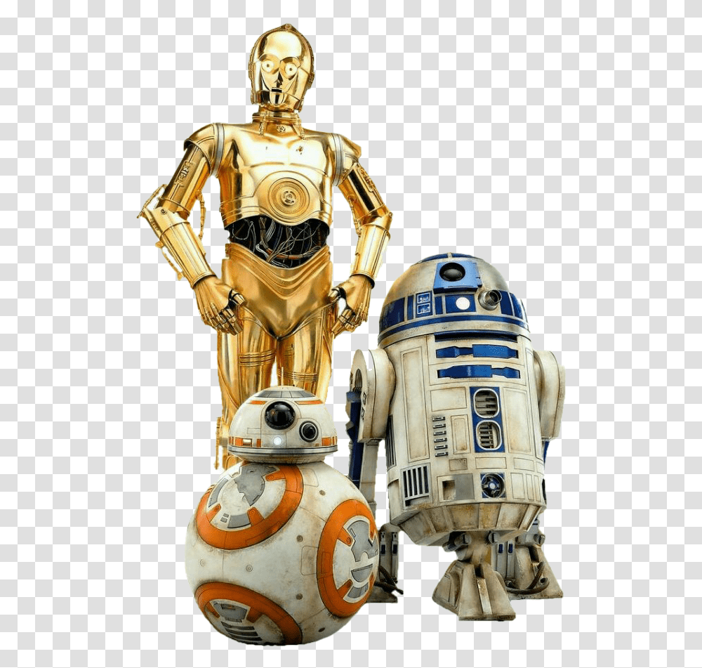 Bb 8 R2d2 And C3po, Robot, Toy, Person, Human Transparent Png