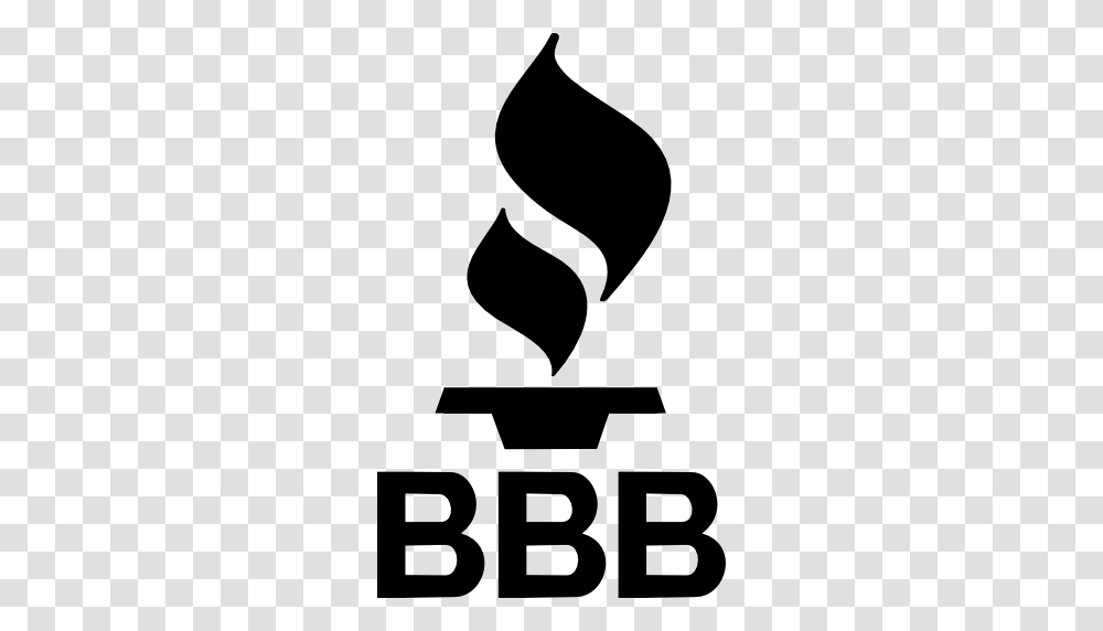 Bbb Better Business Bureau Logo With A Flame, Stencil, Trademark Transparent Png
