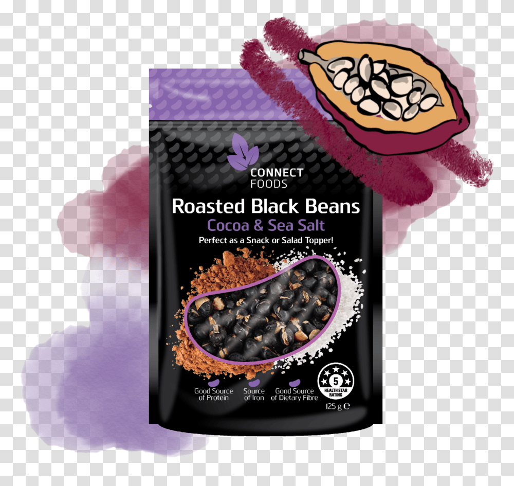 Bbccss Roasted Black Beans Snack, Label, Plant, Food Transparent Png