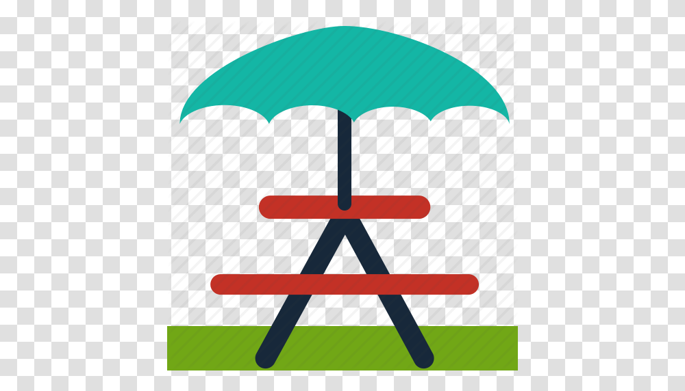 Bbq Bench Camping Outdoor Picnic Table Umbrella Icon, Canopy, Patio Umbrella, Garden Umbrella Transparent Png