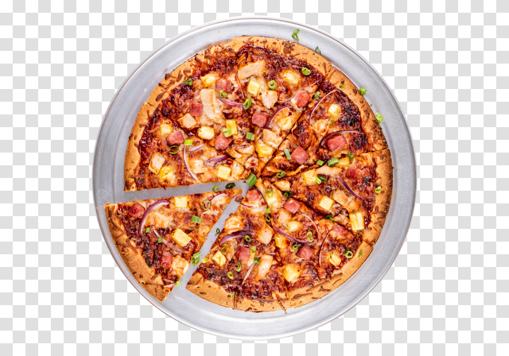 Bbq Chicken Pizza, Food, Dish, Meal, Platter Transparent Png