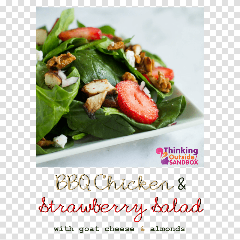 Bbq Chicken Spinach Salad, Plant, Vegetable, Food, Produce Transparent Png