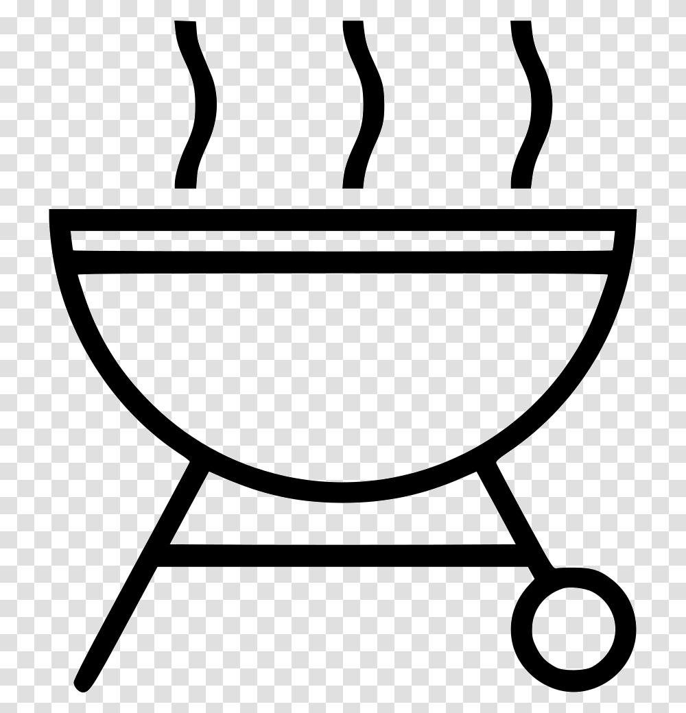 Bbq Icon Free Download Icon, Bow, Bowl, Stencil, Hand Transparent Png