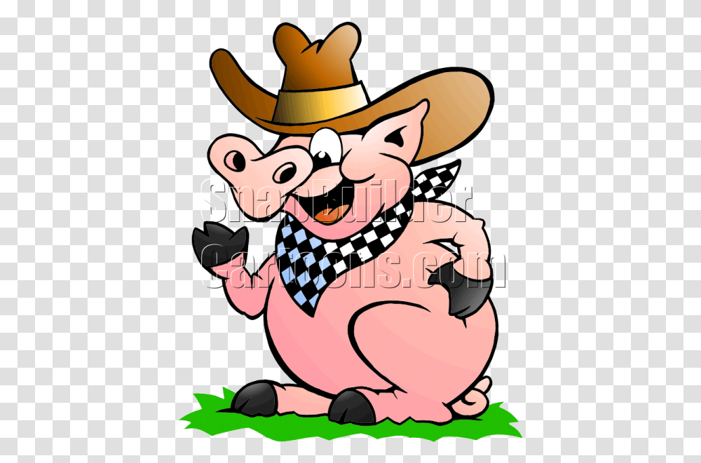 Bbq Pig, Apparel, Hat, Cowboy Hat Transparent Png