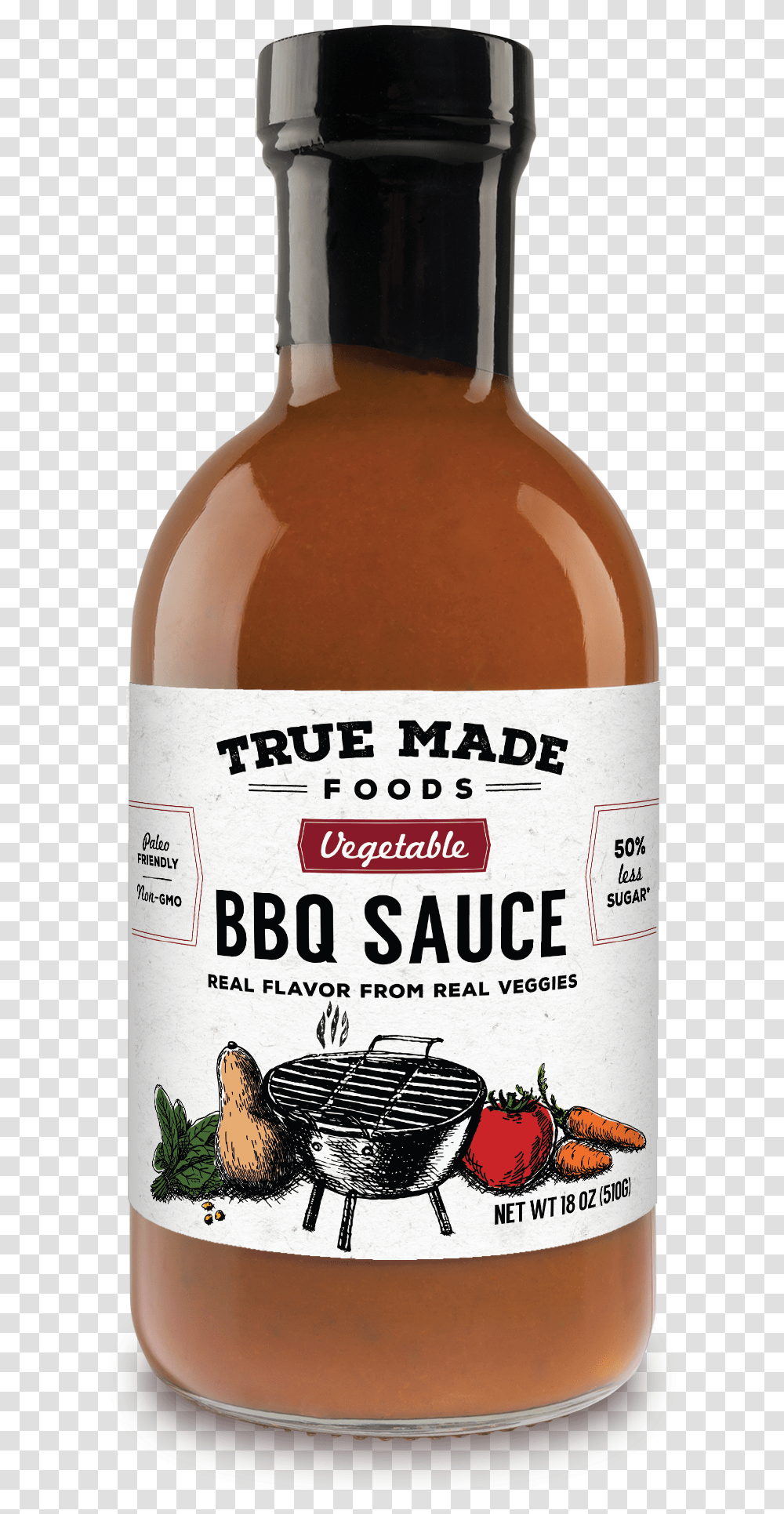 Bbq Sauce Background Labels True Made Foods, Liquor, Alcohol, Beverage, Beer Transparent Png