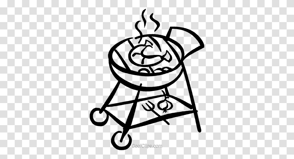 Bbq Sausage Royalty Free Vector Clip Art Illustration, Furniture, Astronomy, Spiral, Outer Space Transparent Png