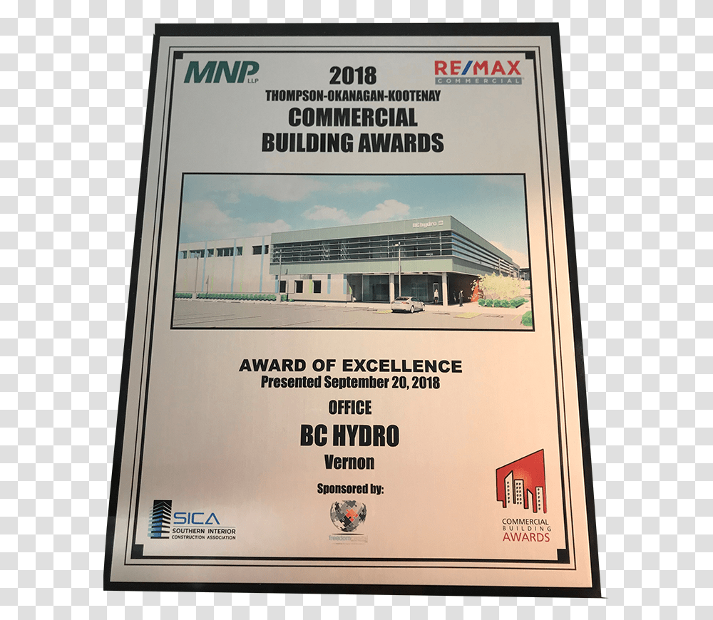 Bc Hydro Vernon Commercial Building Awards Award Architecture, Poster, Advertisement, Flyer Transparent Png