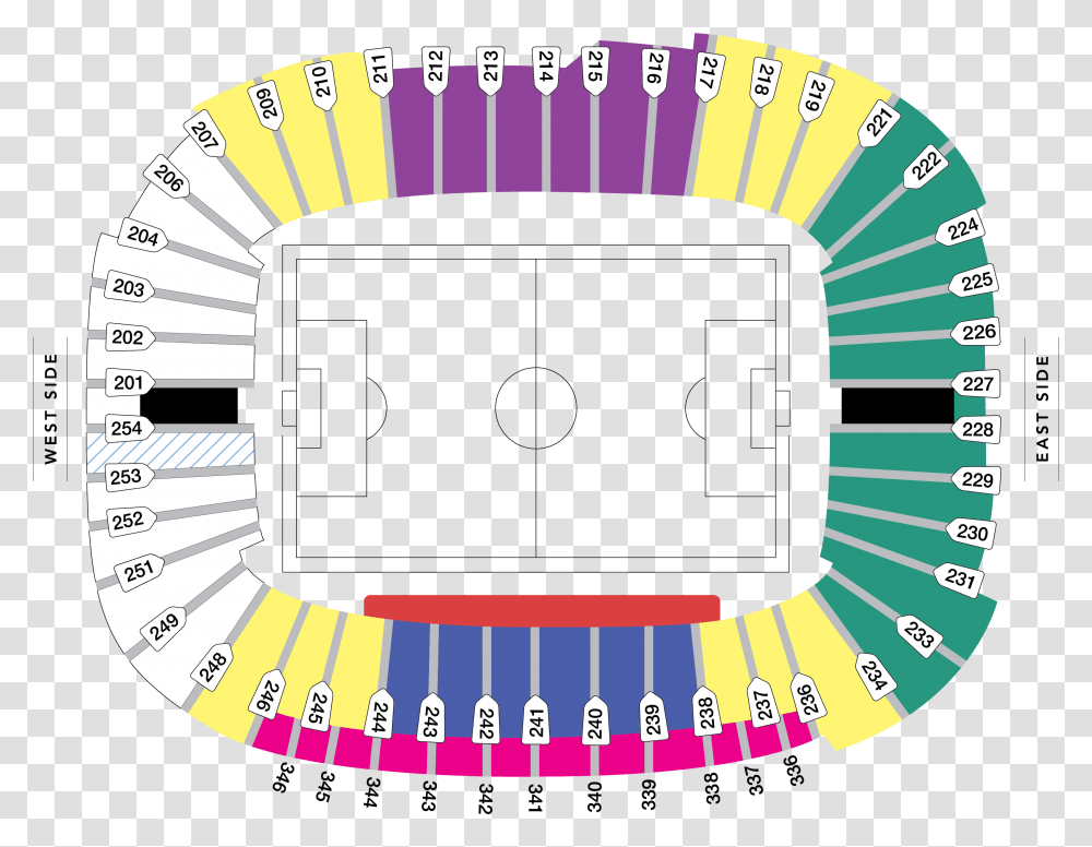Bc Place Stadium Map Whitecaps Seating Chart, Word, Label, Number Transparent Png