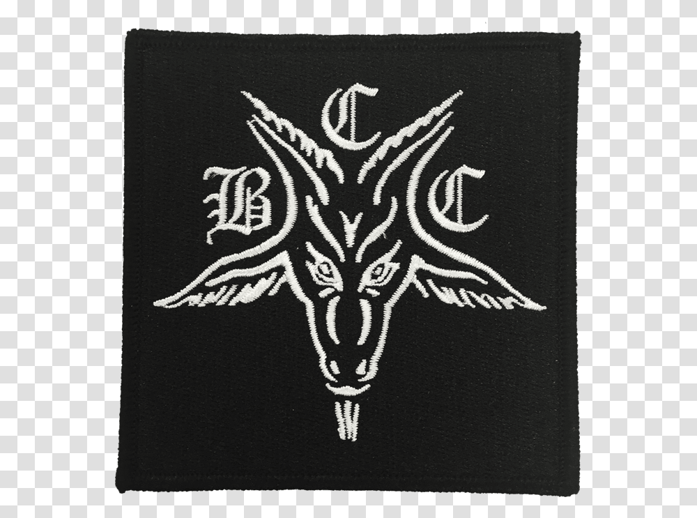 Bcc Goat Embroidered Patch Black Craft Cult Baphomet, Emblem, Rug Transparent Png