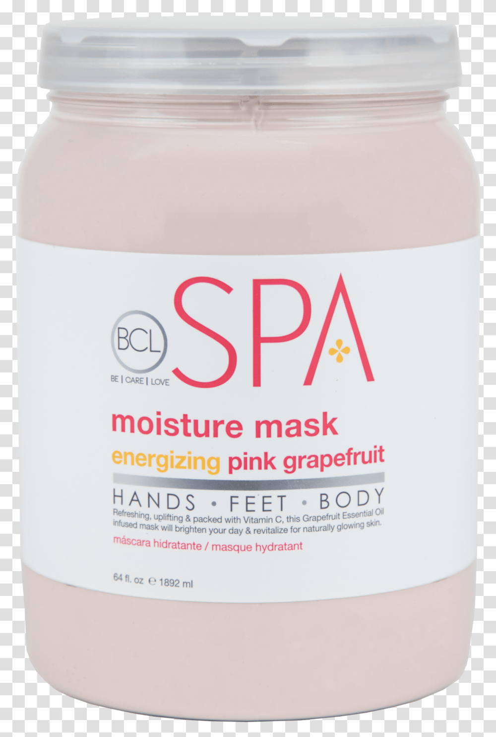 Bcl Spa Moisture Mask Pink Grapefruit Cosmetics, Bottle, Shampoo, Beverage, Drink Transparent Png