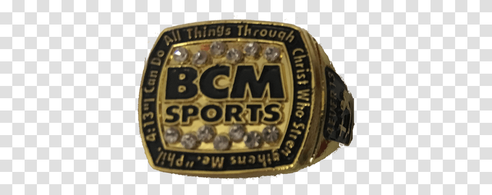 Bcm Sports Phil 413 Championship Series Gold Ring, Buckle, Wristwatch Transparent Png