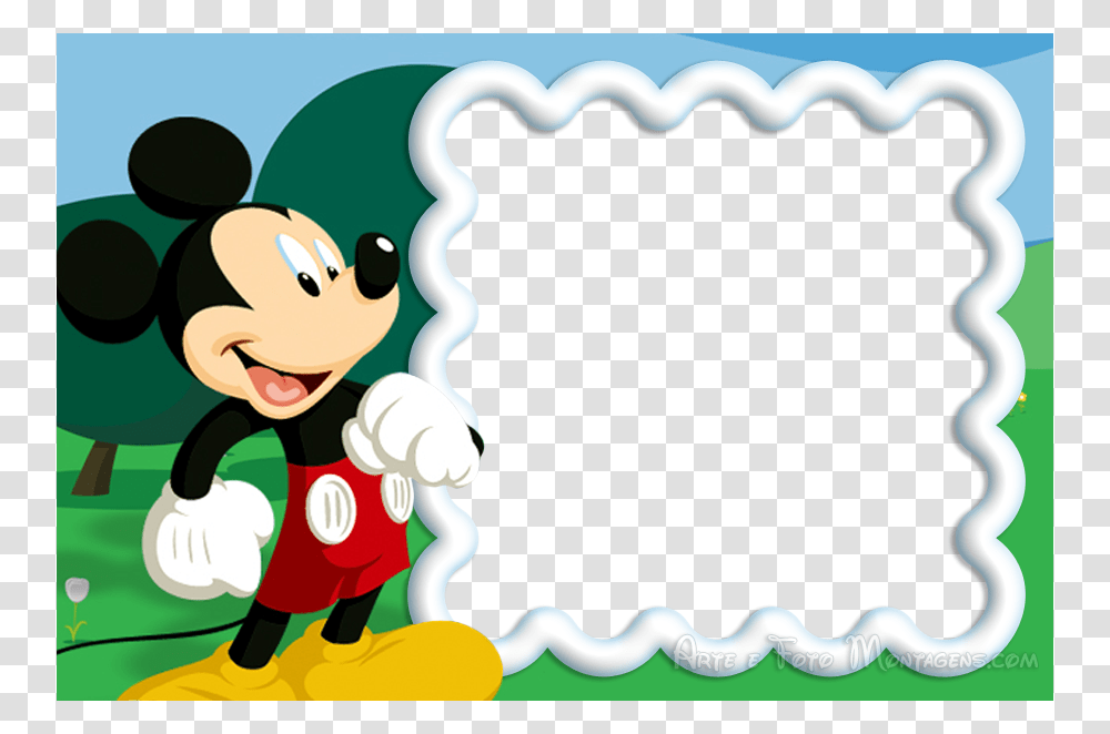 Bday Idea Mickey Party Scrapbook Mickey, Label, Meal, Food Transparent Png