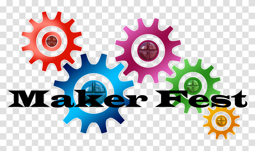 Bdcl Maker Fest Logo Maker Space Clipart, Machine, Gear, Wheel Transparent Png