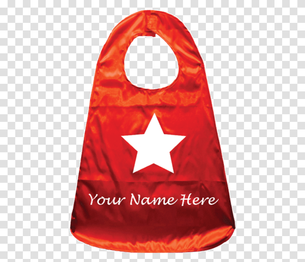 Be A Hero Cape With Star Hero, Bib Transparent Png