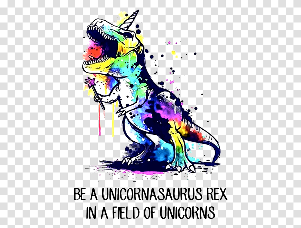 Be A Unicornasaurus Rex In Field Of Unicorn Tote Bag Unicornasaurus Rex, Graphics, Art, Poster, Advertisement Transparent Png