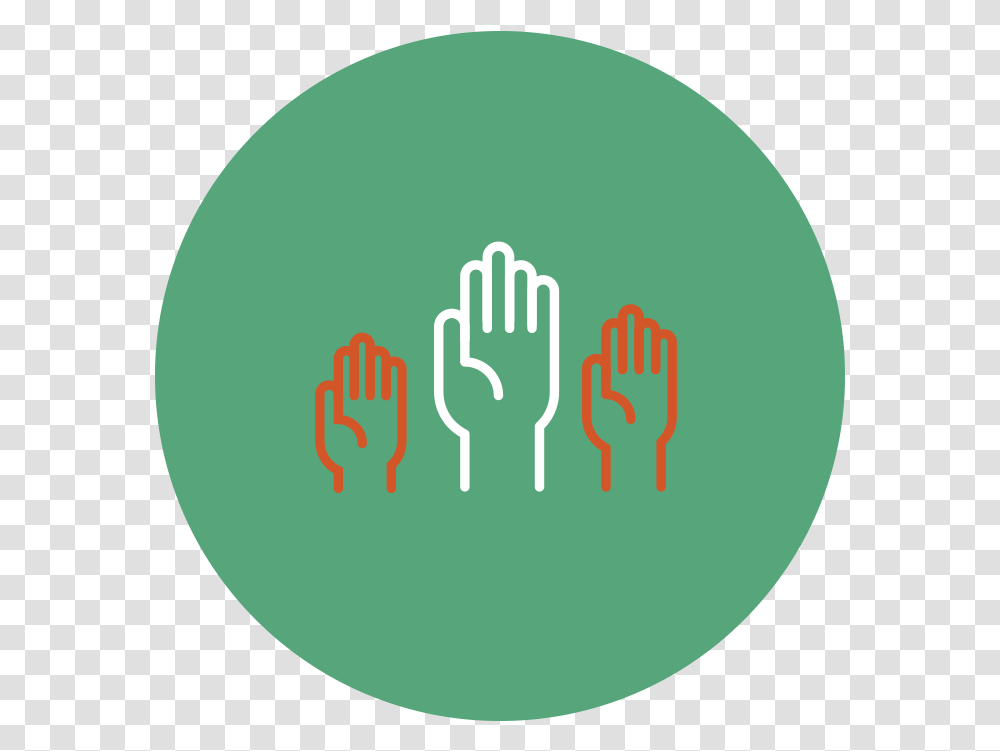 Be Accountable Team Tenet Icon Grn Circle, Hand, Light, Balloon, Security Transparent Png