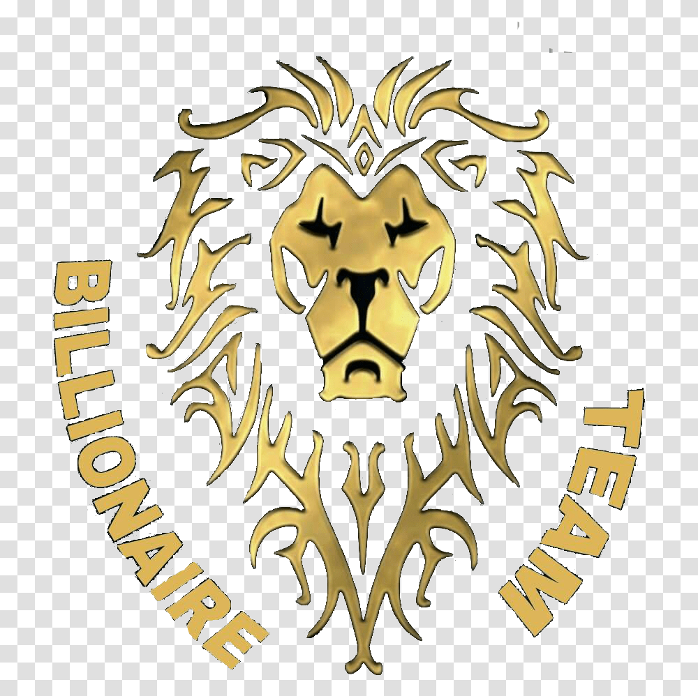 Be Like Billionaire Warcraft Lion Logo, Emblem, Trademark, Poster Transparent Png