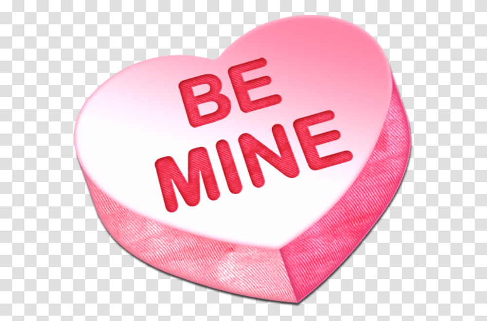 Be Mine Heart Candy Heart Candy Be Mine, Birthday Cake, Dessert, Food, Plectrum Transparent Png