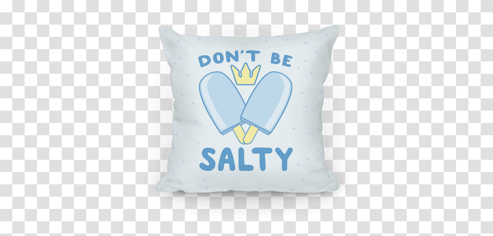 Be Salty Kingdom Hearts Throw Pillow Lookhuman Throw Pillow, Cushion, Diaper, Birthday Cake Transparent Png