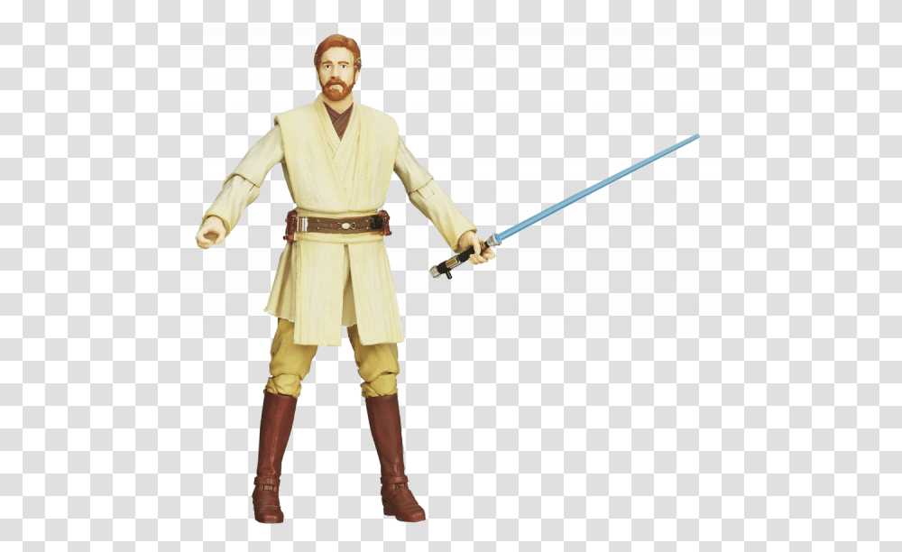 Be Star Wars Obi Wan Kenobi Figure Full Size Obi Wan Kenobi Figure, Costume, Person, Human, Weapon Transparent Png
