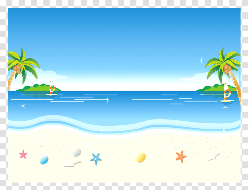 Beach Background Beach Clip Art Background, Nature, Outdoors, Sea, Water Transparent Png
